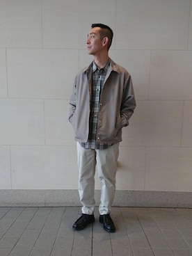 「KLEMAN（クレマン）の＜KLEMAN＞ PADRE/シューズ（モカシン/デッキシューズ）」を使った、折本　実さん（メンズ・173cm）の冬コーディネート