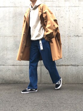 「BASISBROEK（バシスブルック）のアイテム（ブルゾン）」を使った、CYGさん（メンズ・178cm）の春コーディネート