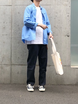 「アイテム（化粧水）」を使った、CYGさん（メンズ・178cm）の春コーディネート