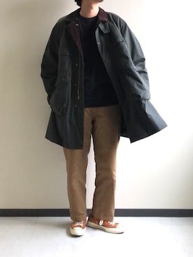 「シンプルおしゃれが好き」｜「アイテム（ミリタリージャケット）」を使った、CYGさん（メンズ・178cm）の秋コーディネート