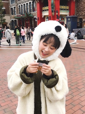 「niko and...（ニコアンド）のアイテム（ピーコート）」を使った、Jobbieさん（レディース・155cm）の冬コーディネート