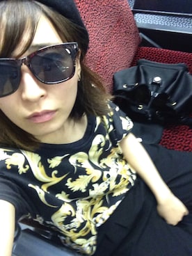 「AGOSTO SHOP （アゴストショップ）のアイテム」を使った、おなかがたれぱんだ⊿さん（レディース・150cm）の夏コーディネート