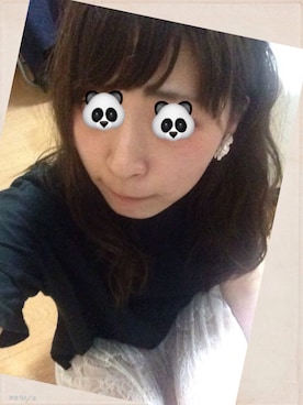「アイテム（ピアス（両耳用））」を使った、おなかがたれぱんだ⊿さん（レディース・150cm・20代）の春コーディネート