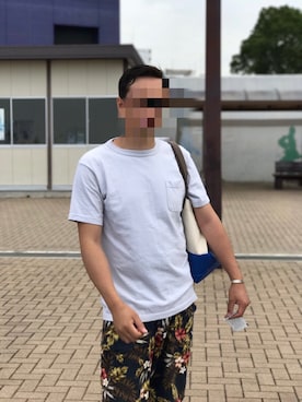 「Pherrow's（フェローズ）のアイテム（その他パンツ）」を使った、あーさん（メンズ・171cm）の夏コーディネート
