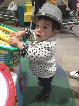 「babygap」｜「アイテム（ブーツ）」を使った、HAKUさん（キッズ・70cm）の秋コーディネート
