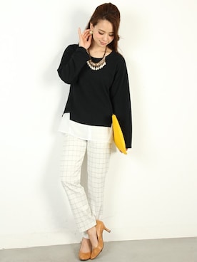 「FELLINI（フェリーニ）のアイテム」を使った、フェリーニさん（レディース・156cm）の冬コーディネート