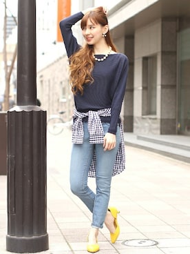 「FELLINI（フェリーニ）のアイテム（パンツ）」を使った、フェリーニさん（レディース・162cm）の冬コーディネート