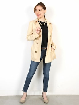 「FELLINI（フェリーニ）のアイテム（パンツ）」を使った、フェリーニさん（レディース・162cm）の春コーディネート