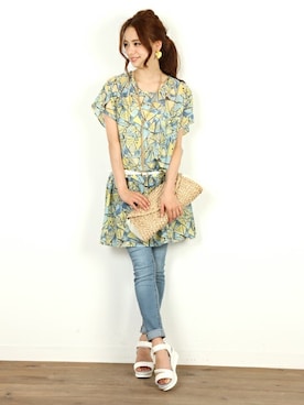 フェリーニさん（レディース・156cm）の春コーディネート