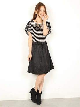 「FELLINI（フェリーニ）のアイテム」を使った、フェリーニさん（レディース・156cm）の春コーディネート