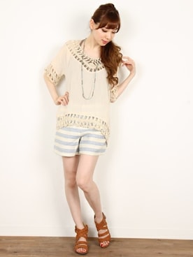 「FELLINI（フェリーニ）のアイテム」を使った、フェリーニさん（レディース・162cm）の夏コーディネート