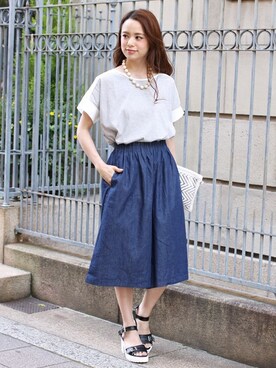 フェリーニさん（レディース・156cm）の夏コーディネート