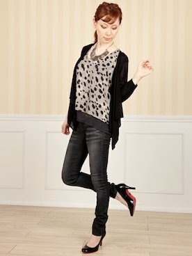 「FELLINI（フェリーニ）のアイテム（パンツ）」を使った、フェリーニさん（レディース・162cm）の夏コーディネート