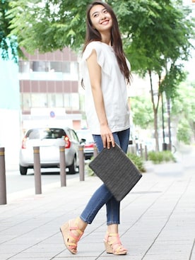 「プリーツ」｜フェリーニさん（レディース・167cm）の夏コーディネート