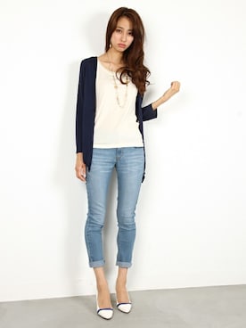 「FELLINI（フェリーニ）のアイテム（パンツ）」を使った、フェリーニさん（レディース・166cm）の夏コーディネート