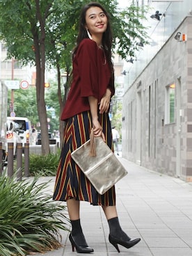 「靴下」｜フェリーニさん（レディース・167cm）の秋コーディネート