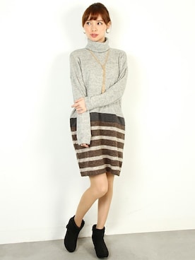 「FELLINI（フェリーニ）のアイテム」を使った、フェリーニさん（レディース・162cm）の秋コーディネート