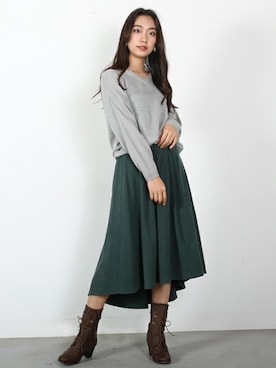 「テールカット」｜フェリーニさん（レディース・167cm）の秋コーディネート