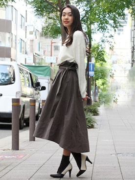 「テールカット」｜フェリーニさん（レディース・167cm）の秋コーディネート