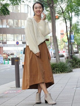 「テールカット」｜フェリーニさん（レディース・167cm）の秋コーディネート