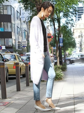 「FELLINI（フェリーニ）のアイテム」を使った、フェリーニさん（レディース・167cm）の冬コーディネート