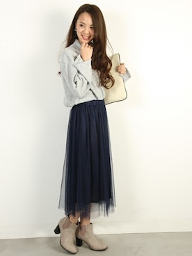 フェリーニさん（レディース・156cm）の冬コーディネート