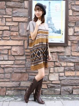 フェリーニさん（レディース・166cm）の冬コーディネート