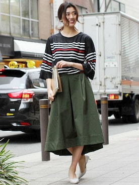 「ベルスリーブ」｜フェリーニさん（レディース・172cm）の冬コーディネート