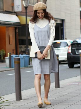 「FELLINI（フェリーニ）のアイテム」を使った、フェリーニさん（レディース・172cm）の冬コーディネート