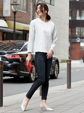 「FELLINI（フェリーニ）のアイテム」を使った、フェリーニさん（レディース・172cm）の冬コーディネート