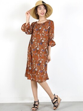 「シャーリング」｜フェリーニさん（レディース・167cm）の春コーディネート