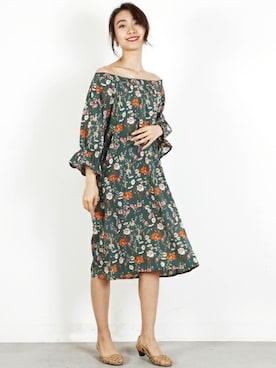 「シャーリング」｜フェリーニさん（レディース・167cm）の春コーディネート