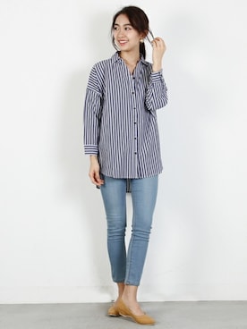 「FELLINI（フェリーニ）のアイテム」を使った、フェリーニさん（レディース・167cm）の夏コーディネート