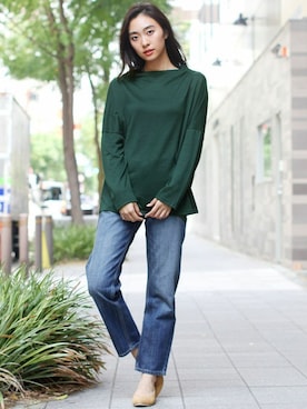 「FELLINI（フェリーニ）のアイテム」を使った、フェリーニさん（レディース・167cm）の冬コーディネート