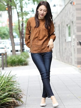 「FELLINI（フェリーニ）のアイテム」を使った、フェリーニさん（レディース・164cm）の冬コーディネート