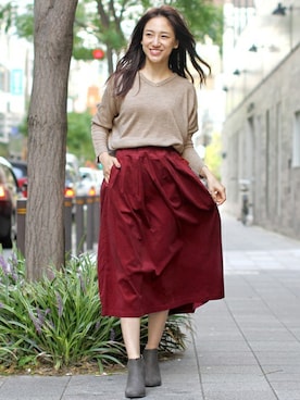 フェリーニさん（レディース・164cm）の冬コーディネート