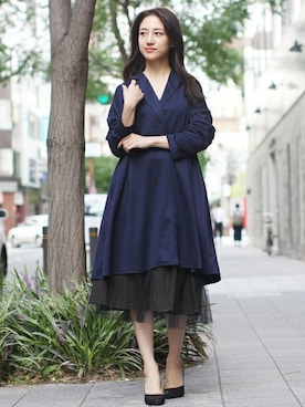 「FELLINI（フェリーニ）のアイテム」を使った、フェリーニさん（レディース・164cm）の冬コーディネート