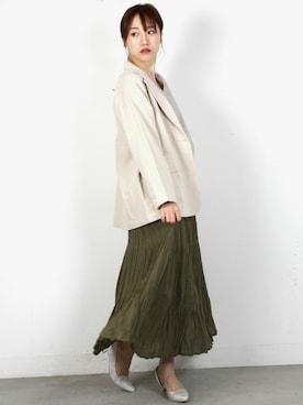 「春アウター」｜フェリーニさん（レディース・164cm）の冬コーディネート