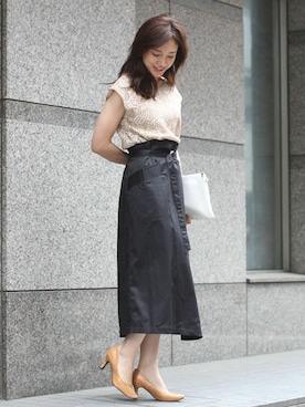 「FELLINI（フェリーニ）のアイテム」を使った、フェリーニさん（レディース・164cm）の夏コーディネート