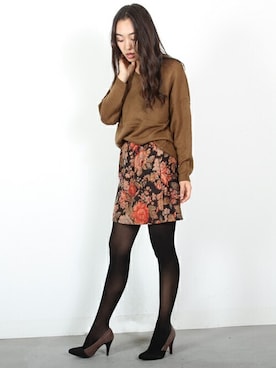 「FELLINI（フェリーニ）のアイテム」を使った、フェリーニさん（レディース・162cm）の秋コーディネート