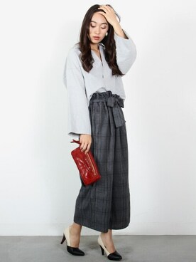 「スキッパーシャツ」｜フェリーニさん（レディース・162cm）の秋コーディネート