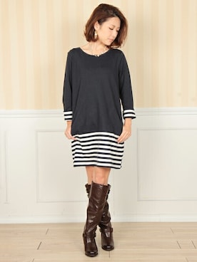 「FELLINI（フェリーニ）のアイテム」を使った、フェリーニさん（レディース・162cm）の秋コーディネート