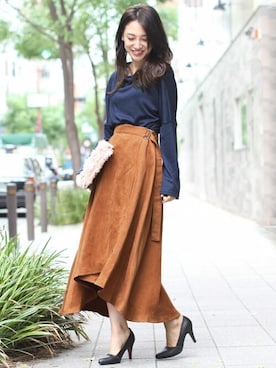 「FELLINI（フェリーニ）のアイテム」を使った、フェリーニさん（レディース・162cm）の秋コーディネート