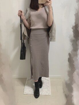 「ORiental TRaffic(ORiental TRaffic)」｜「アイテム（その他アウター）」を使った、r❁･:*さん（レディース・157cm）の春コーディネート