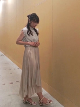 「ラテコーデ」｜Kanaさん（レディース・159cm）の春コーディネート