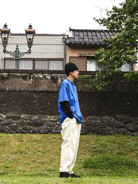 「Velva Sheen（ベルバシーン）のアイテム」を使った、wawataさん（メンズ・172cm）の夏コーディネート