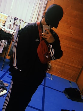 「FULL-BK（フルビーケー）のアイテム（キャップ）」を使った、KEITA®さん（メンズ・168cm）の春コーディネート