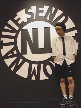 なかにしりくさん（メンズ・166cm）の夏コーディネート