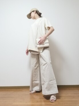 「SOMETHING（サムシング）のアイテム（シューズ）」を使った、AN NAさん（レディース・164cm）の夏コーディネート