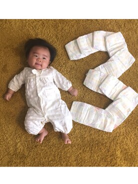 「生後3ヶ月」｜「アイテム（その他）」を使った、OSO_ITSU*さん（キッズ・60cm）の春コーディネート